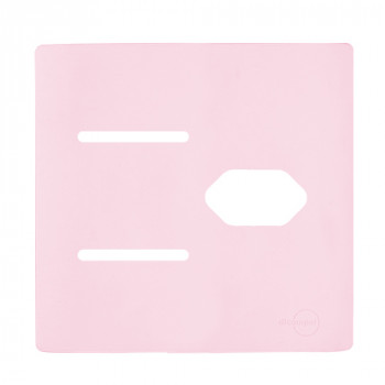 Placa p/ 2 Interruptores + Tomada 4x4 - Novara Pétala